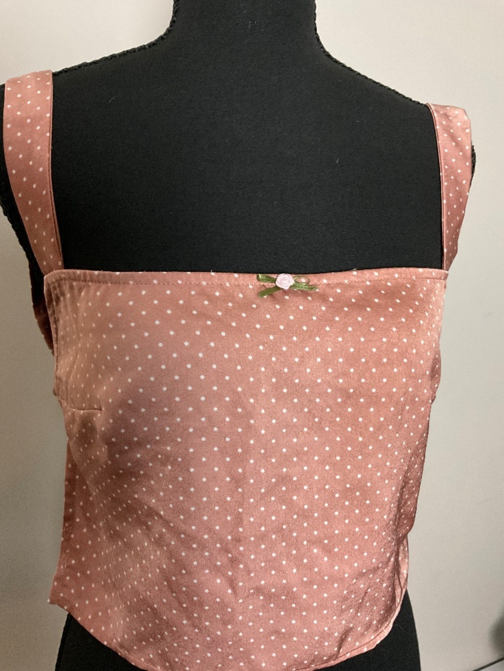 Princess Polly Pink satin polka dot